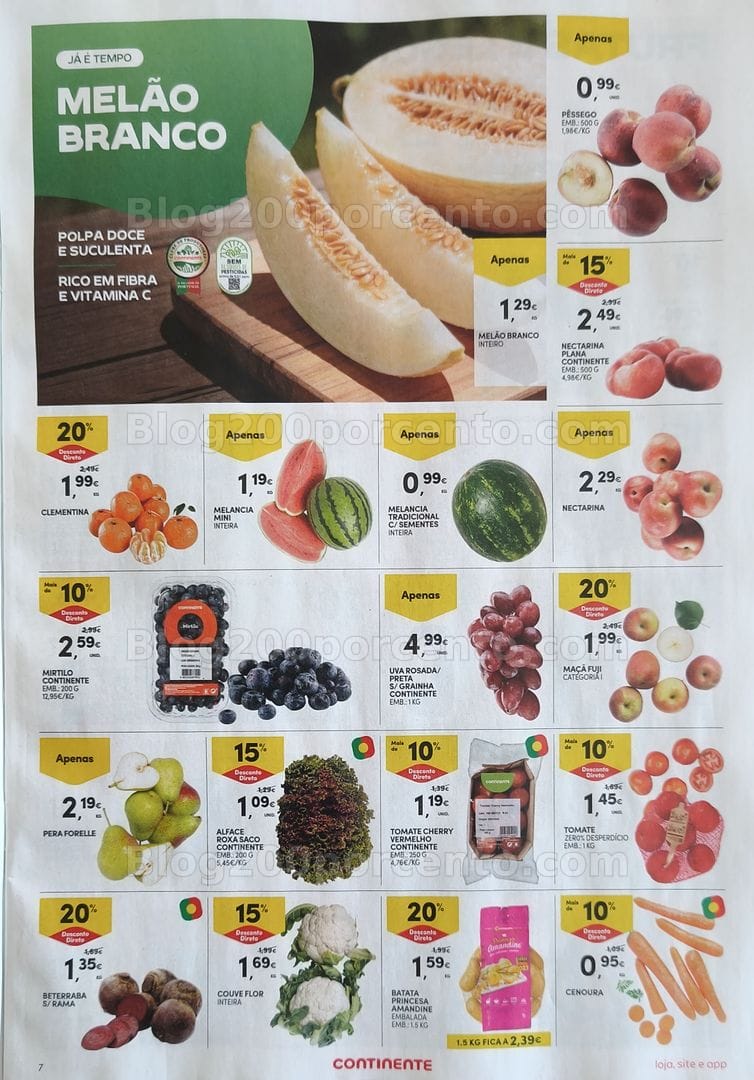 Antevisão Folheto CONTINENTE Promoções de 7 a 13 julho